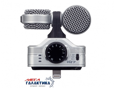 Микрофон Zoom iQ7 (282 438) Проводное Silver Retail Микрофон Zoom iQ7 (282 438) Проводное Silver Retail