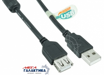 Удлинитель Megag USB AM (папа) - USB AF (мама) USB 2.0 T-T 1 Феррит 10m Black OEM Удлинитель Megag USB AM (папа) - USB AF (мама) USB 2.0 T-T 1 Феррит 10m Black OEM