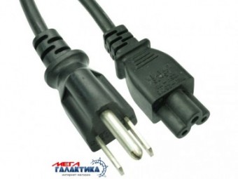 Кабель Megag Шнур питания тройной (для ноутбука) 2.5A 0.3m Black OEM Кабель Megag Шнур питания тройной (для ноутбука) 2.5A 0.3m Black OEM