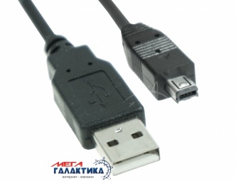 Кабель Megag USB AM (папа) - mini USB M (папа) USB 2.0 (4 пин) HQ 1 Феррит 1.8m Black OEM Кабель Megag USB AM (папа) - mini USB M (папа) USB 2.0 (4 пин) HQ 1 Феррит 1.8m Black OEM