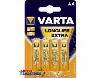 Батарейка Varta AA LONGLIFE EXTRA 1.5V Alkaline (Щелочноя) (4106101414) Батарейка Varta AA LONGLIFE EXTRA 1.5V Alkaline (Щелочноя) (4106101414)