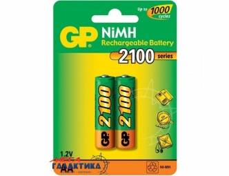 Аккумулятор GP AA NiMh 2100 mAh 1.2V (210AAHC-UC2) Аккумулятор GP AA NiMh 2100 mAh 1.2V (210AAHC-UC2)
