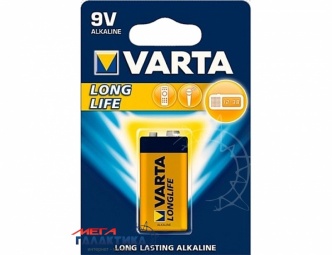 Батарейка Varta Krona (6LF22) LONGLIFE 9V Alkaline (Щелочная) (04122101411 ) Батарейка Varta Krona (6LF22) LONGLIFE 9V Alkaline (Щелочная) (04122101411 )