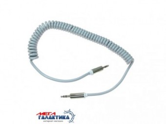 Кабель Megag Jack 3.5mm M (папа) - Jack 3.5mm M (папа) (3 пин) 2m Витой кабель Gray Кабель Megag Jack 3.5mm M (папа) - Jack 3.5mm M (папа) (3 пин) 2m Витой кабель Gray
