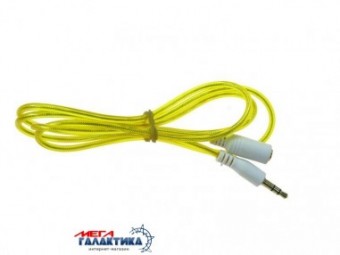 Удлинитель Megag Jack 3.5mm M (папа) - Jack 3.5mm F (мама) (3 пин) 1m позолоченные коннекторы (удлинитель наушников) Yellow Удлинитель Megag Jack 3.5mm M (папа) - Jack 3.5mm F (мама) (3 пин) 1m позолоченные коннекторы (удлинитель наушников) Yellow