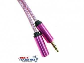 Удлинитель Megag Jack 3.5mm M (папа) - Jack 3.5mm F (мама) (3 пин) Holographic Picture HQ 1m Оплетка позолоченные коннекторы (удлинитель наушников) Pink Удлинитель Megag Jack 3.5mm M (папа) - Jack 3.5mm F (мама) (3 пин) Holographic Picture HQ 1m Оплетка позолоченные коннекторы (удлинитель наушников) Pink