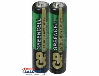 Батарейка GP AAA Greencell 1.5V Carbon-Zinc (24G-S2) Батарейка GP AAA Greencell 1.5V Carbon-Zinc (24G-S2)