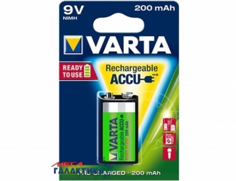 Аккумулятор Varta Krona (6F22) 200 mAh 9V NiMh (56722101401) Аккумулятор Varta Krona (6F22) 200 mAh 9V NiMh (56722101401)