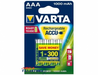 Аккумулятор Varta AAA Universal 1000 mAh 1.2V NiMh (4008496594375) Аккумулятор Varta AAA Universal 1000 mAh 1.2V NiMh (4008496594375)