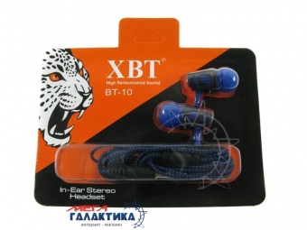Наушники XBT BT-10 Blue Black Наушники XBT BT-10 Blue Black