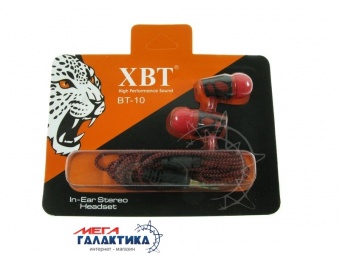 Наушники XBT BT-10 Red Black Наушники XBT BT-10 Red Black