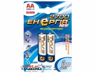 Аккумулятор Энергия AA 2700 mAh 1.2V NiMh Аккумулятор Энергия AA 2700 mAh 1.2V NiMh