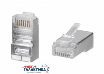 Коннектор Megag Витая пара (RJ45) обжимной экранированный (10/100/1000) OEM Коннектор Megag Витая пара (RJ45) обжимной экранированный (10/100/1000) OEM