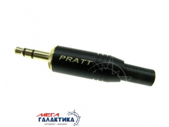 Коннектор PRATT Jack 3.5mm M (папа) (3 пин) Gold Plated Под пайку позолоченные коннекторы Black Коннектор PRATT Jack 3.5mm M (папа) (3 пин) Gold Plated Под пайку позолоченные коннекторы Black