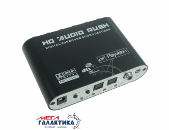 Конвертер Megag 2 x Optical F (мама) - 5 x RCA F (мама) Digital DTS AC3 - 5.1 Surround Audio Playvision Black Конвертер Megag 2 x Optical F (мама) - 5 x RCA F (мама) Digital DTS AC3 - 5.1 Surround Audio Playvision Black