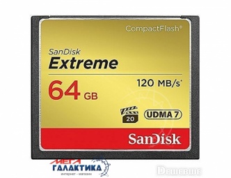 Карта памяти SanDisk Compact Flash 64GB (SDCFXSB-064G-G46)