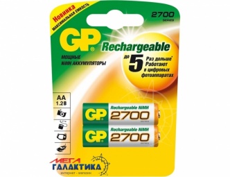 Аккумулятор GP AA NiMh 2700 mAh 1.2V (270AAHC-U2) Аккумулятор GP AA NiMh 2700 mAh 1.2V (270AAHC-U2)