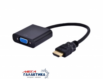 Конвертер Megag HDMI M (папа) - VGA F (мама) + Jack 3.5mm F (мама) Full HD 1080P позолоченные коннекторы Black Конвертер Megag HDMI M (папа) - VGA F (мама) + Jack 3.5mm F (мама) Full HD 1080P позолоченные коннекторы Black