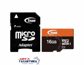 Карта памяти Team micro SDHC 16GB UHS-1 (U1) (TUSDH16GUHS03) +адаптер sd, R40/W10MB/s Карта памяти Team micro SDHC 16GB UHS-1 (U1) (TUSDH16GUHS03) +адаптер sd, R40/W10MB/s