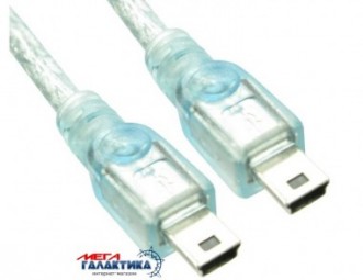 Кабель Megag Mini USB M (папа) - Mini USB M (папа) USB 2.0 (5 пин) 0.25m Lightblue OEM Кабель Megag Mini USB M (папа) - Mini USB M (папа) USB 2.0 (5 пин) 0.25m Lightblue OEM