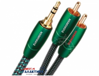 Кабель AudioQuest Jack 3.5mm M (папа) - 2 x RCA M (папа) (3 пин) EverGreen 2m Безкислородная медь позолоченные коннекторы Black Кабель AudioQuest Jack 3.5mm M (папа) - 2 x RCA M (папа) (3 пин) EverGreen 2m Безкислородная медь позолоченные коннекторы Black