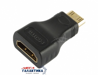 Переходник Megag HDMI F (мама) - mini HDMI M (папа) v1.4 (Поддержка 3D) позолоченные коннекторы Black Переходник Megag HDMI F (мама) - mini HDMI M (папа) v1.4 (Поддержка 3D) позолоченные коннекторы Black