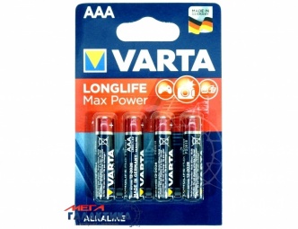Батарейка Varta AAA Longlife Max Power 1.5V Alkaline (Щелочная) (4703101404) Батарейка Varta AAA Longlife Max Power 1.5V Alkaline (Щелочная) (4703101404)