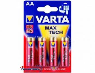 Батарейка Varta AA MAX TECH 1.5V Alkaline (4706101404) Батарейка Varta AA MAX TECH 1.5V Alkaline (4706101404)