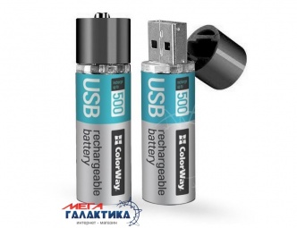 Аккумулятор ColorWay AA 1200 mAh 1.5V Li-polymer (CW-UBAA-02) Аккумулятор ColorWay AA 1200 mAh 1.5V Li-polymer (CW-UBAA-02)