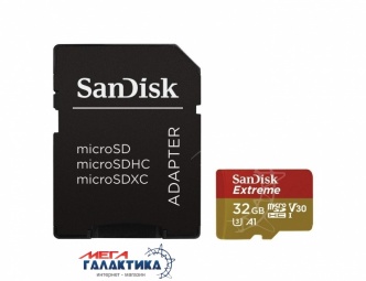 Карта памяти SanDisk micro SDHC 32GB UHS-3 (U3) (SDSQXAF-032G-GN6MA) +адаптер sd, R90/W40MB/s Карта памяти SanDisk micro SDHC 32GB UHS-3 (U3) (SDSQXAF-032G-GN6MA) +адаптер sd, R90/W40MB/s