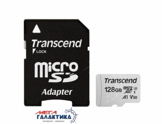 Карта памяти Transcend micro SDXC 128GB UHS-1 (U3) (TS128GUSD300S-A) +адаптер sd, R95/W45MB/s Карта памяти Transcend micro SDXC 128GB UHS-1 (U3) (TS128GUSD300S-A) +адаптер sd, R95/W45MB/s