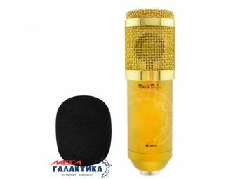 Микрофон Music D.J. M800 с ветрозащитой Проводное Gold OEM Микрофон Music D.J. M800 с ветрозащитой Проводное Gold OEM