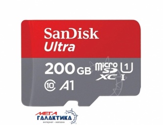 Карта памяти SanDisk micro SDXC 200GB Class 10 (SDSQUAR-200G-GN6MN), Чтение 100 МБ/с Карта памяти SanDisk micro SDXC 200GB Class 10 (SDSQUAR-200G-GN6MN), Чтение 100 МБ/с