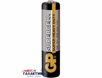 Батарейка GP AAA Supercell 1.5V Carbon-Zinc (Солевая) (GP24PLEB-2S2) Батарейка GP AAA Supercell 1.5V Carbon-Zinc (Солевая) (GP24PLEB-2S2)