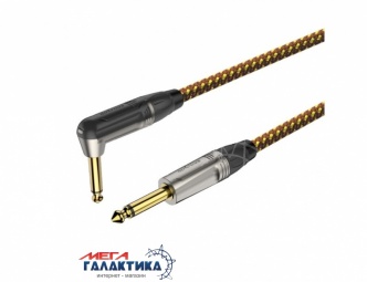 Кабель Roxtone Jack 6.3mm M (папа) - Jack 6.3mm M (папа) (2 пин) TGJJ310L3 (инструментальный) 3m Yellow Brown Кабель Roxtone Jack 6.3mm M (папа) - Jack 6.3mm M (папа) (2 пин) TGJJ310L3 (инструментальный) 3m Yellow Brown