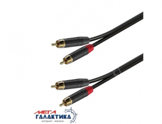 Кабель Roxtone 2 x RCA M (папа) - 2 x RCA M (папа) (2 пин) GPTC160L1 1m Black Кабель Roxtone 2 x RCA M (папа) - 2 x RCA M (папа) (2 пин) GPTC160L1 1m Black