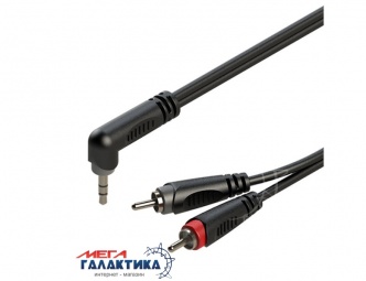 Кабель Roxtone Jack 3.5mm M (папа) - 2 x RCA M (папа) (3 пин) RAYC150AL1 1m Угловой 90° Black Кабель Roxtone Jack 3.5mm M (папа) - 2 x RCA M (папа) (3 пин) RAYC150AL1 1m Угловой 90° Black