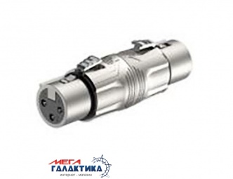 Переходник Roxtone XLR F (мама) - XLR F (мама) (3 пин) RA3XFF Silver Переходник Roxtone XLR F (мама) - XLR F (мама) (3 пин) RA3XFF Silver