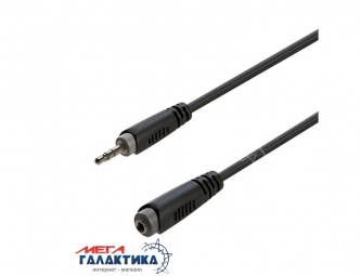 Кабель Roxtone Jack 3.5mm M (папа) - Jack 3.5mm F (мама) (3 пин) RACC260L6 6m Black Кабель Roxtone Jack 3.5mm M (папа) - Jack 3.5mm F (мама) (3 пин) RACC260L6 6m Black