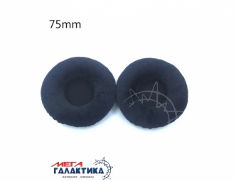 Амбушюр Megag для SONY, Audio-Technica, Sennheiser 75mm Black (Бархат) Амбушюр Megag для SONY, Audio-Technica, Sennheiser 75mm Black (Бархат)