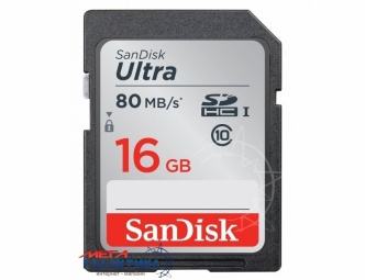 Карта памяти SanDisk SDHC 16GB UHS-1 (U1) (SDSDUNS-016G-GN3IN)), R80/W10MB/s