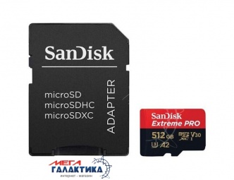 Карта памяти SanDisk micro SDXC 200GB UHS-1 (U3) (SDSQXCZ-512G-GN6MA ) +адаптер sd, R170/W90MB/s Карта памяти SanDisk micro SDXC 200GB UHS-1 (U3) (SDSQXCZ-512G-GN6MA ) +адаптер sd, R170/W90MB/s