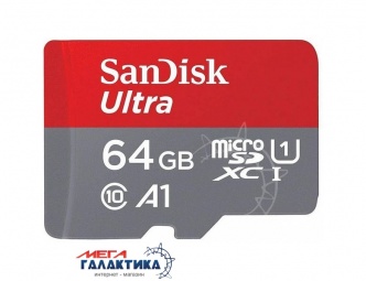 Карта памяти SanDisk micro SDXC 64GB Class 10 (SDSQUNR-064G-GN3MA) +адаптер sd, Чтение 100 МБ/с Карта памяти SanDisk micro SDXC 64GB Class 10 (SDSQUNR-064G-GN3MA) +адаптер sd, Чтение 100 МБ/с