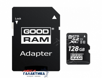 Карта памяти Goodram micro SDXC 128GB UHS-1 (U1) (M1AA-1280R12) +адаптер sd Карта памяти Goodram micro SDXC 128GB UHS-1 (U1) (M1AA-1280R12) +адаптер sd