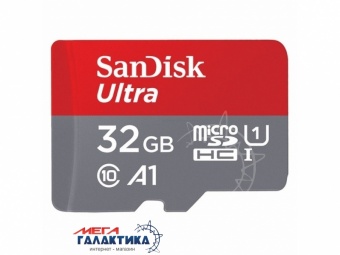 Карта памяти SanDisk micro SDXC 32GB UHS-1 (U1) (SDSQUA4-032G-GN6MN), Чтение 120 МБ/с Карта памяти SanDisk micro SDXC 32GB UHS-1 (U1) (SDSQUA4-032G-GN6MN), Чтение 120 МБ/с