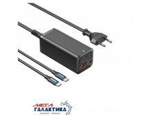   Vention 4-Port USB (C+C+A+A) GaN Charger (100W/100W/18W/18W) EU-Plug Black