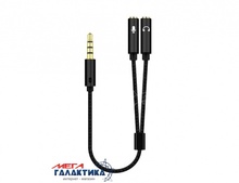  KIN KY-191 3.5 F - 2 miniJACK 3.5 M Headphones + Microphone 