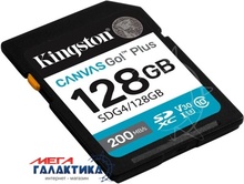  128GB Kingston Kanvas Go! Plus SDXC class 10 A2 V30 R200MB/s (SDG4/128GB)