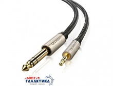  2.0m UGREEN AV127 3.5mm  to 6.35mm TRS stereo audio cable Gray