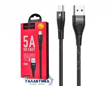  1.2m Hoco U53 USB to Type-C 5A Data cable  Black